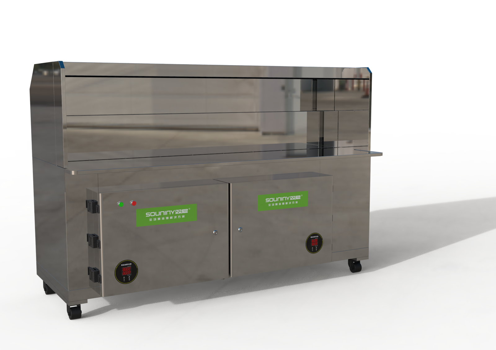 Smoke-Free Street Food: The Water-Cycle BBQ Cart in Action detail