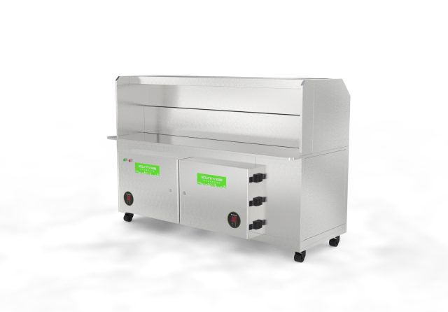 BBQ Smoke Control at Events: Water-Cycle Cart