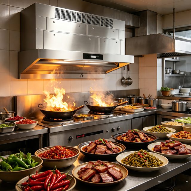 Argentine Asado and Parrilla Restaurant Kitchen Ventilation: Ductless ND-series, N-series & Odor Removal Tower for Parrillada, Empanadas, Chimichurri, and the Salón Principal
